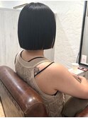 前髪なし×ミニボブ
