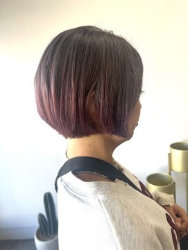 サロン(CI'SALON) ブリーチありグレーピンクグラデーションカラー