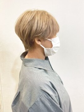 透け感ハイトーンショート【四條畷市】