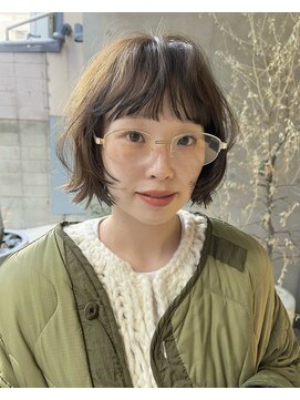 フィルムス 大阪本町(FILMS) くすみベージュ/ボブ/前髪/レイヤー/髪質改善/縮毛矯正/本町