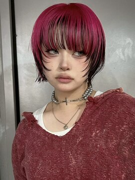 ネハス(nehus.) ブリーチ/ミディアムヘア/デザインカラー/フェイスフレーミング