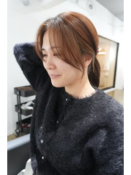 ミヨン 京都烏丸店(miyon) 【miyon】韓国レイヤーカット×暗髪カラー×髪質改善