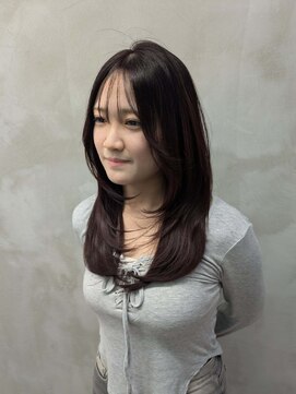 エント(ent) レイヤーカット*カシスブラウン