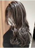 大人レイヤーカット白髪ぼかし脱白髪染め40代50代60代
