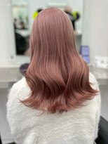 エクラバイナチュラル(eclat by Natural)&nbsp;ミルキーピンク/まろやかハイトーンセミロング/メルティピンク