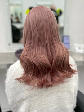 エクラバイナチュラル(eclat by Natural) ミルキーピンク/まろやかハイトーンセミロング/メルティピンク