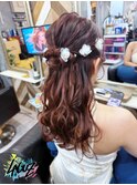 【ヘアセット】ハーフアップで叶える♪大人可愛いお呼ばれヘア