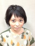 前髪短めゆるめショート