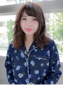 流しバング ゆるふわ 大人可愛い ★★