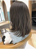 ことりベージュ/大人ミディアム/似合わせカット〈深味信也〉