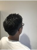 コンマヘア ハイ刈り上げ