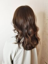 ジーナ セントラル銀座(Zina)&nbsp;セシルカットフリンジウェーブ×大人かわいい前髪ココアブラウン