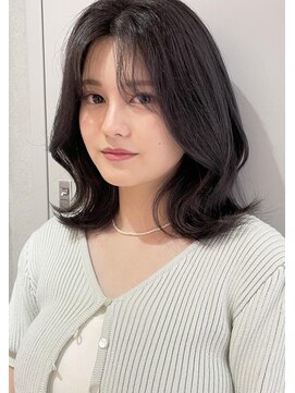 ヨーク(YOKE) 【 YOKE 】ラベンダーベージュブルーアッシュ顔周りレイヤー韓国