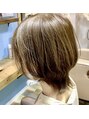 美容室 髪人形&nbsp;アッシュ系カラー。透明感があり艶やかでとてもキレイです！