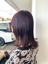 ナチュラル ヘアーデザイニング(Natural hair designing) #isghair kirippanashi×darkcherrycolor