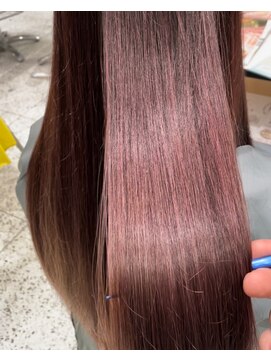 マッシュアンドマッシュアヴェダ ららぽーと福岡店(mash&mash AVEDA) 【高濃度水素カラー】ベビーピンク/ツヤ感カラー