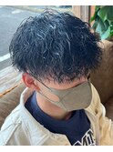 20代30代ツイストパーマ×黒髪
