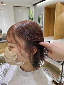 ルディー バイ ヘアーポケット(rudii by HAIR POCKET) ツートンカラー×インナーグレー