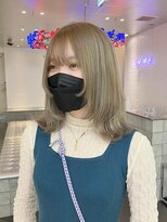 ゲーム 渋谷店(GAME)&nbsp;ダブルカラーブロンドベージュカラーケアブリーチハイトーン韓国