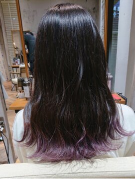 ヘアーショップ エヌアンドエー 越谷店(hair shop N&A) イヤリングカラー・大人ミディ・チョコレート
