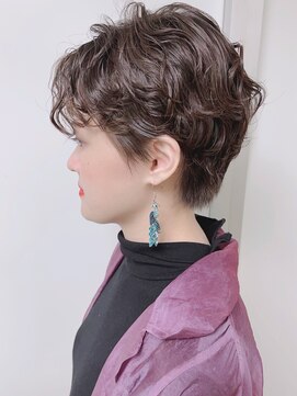 モリオフロムロンドン 原宿本店(morio from London) 【morio原宿】スパイラルショートパーマ ハンサムショート