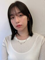 ハニーシブヤ(HONEY shibuya) 大人可愛い20代30代40代ロブミディ×地毛風グレージュ