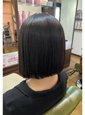 ボブ ストレートボブ 縮毛矯正 ストレート