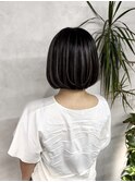 ショートヘアショートボブカットハイライトカラーケアブリーチ