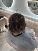 ハーフアップ/心斎橋ヘアセット