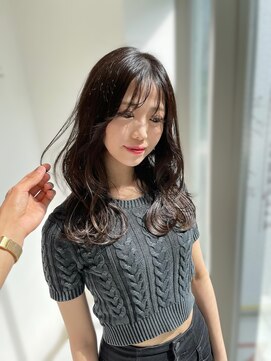 ガレリアエレガンテ 栄店(GALLARIA Elegante) シースルーバング/シースルー/レイヤーカット/ロングレイヤー