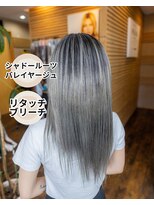 ヘアーメイク ダンス(hair make DANCE)&nbsp;切れ毛のケアとリタッチブリーチ シャドールーツバレイヤージュ