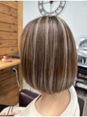 白髪ぼかしハイライト