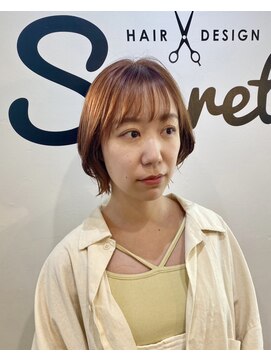 シークレット(Secret) 忙しい朝に♪コンパクト外ハネショートボブ