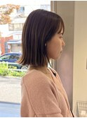 切りっぱなしボブ