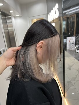 ラピス 渋谷本店(Lapis) インナーカラー/ミルクティーベージュ/髪質改善/ホワイトカラー