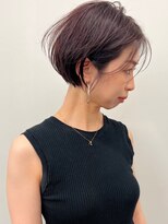 ラウンジ モリオ イケブクロ(Lounge MORIO Ikebukuro)&nbsp;【morio】ダークピンク　ショートボブ♪