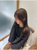 レイヤーカット×マロンブラウンカラー