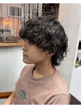 オムファミーユラグ(homme, famille raugh) ウルフ×シャドウパーマ