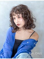 サロンズ 可部店(SALONS)&nbsp;柔らかブラウンウェーブ/ダブルカラー