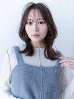 ケアリー 川西能勢口(Carelly)&nbsp;Beauty BESTスタイル／大人可愛いブルーカラーシースルーバング