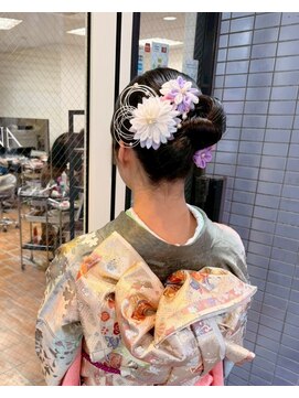 ルナ 大船店(LUNA) 成人式ヘア【艶感リボンシニヨン】