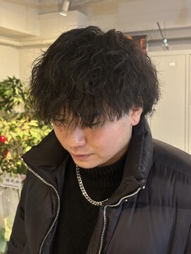 ルイ 京都烏丸店(Loui) マッシュウルフ×ツイストスパイラルパーマ