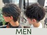 【当店メンズ人気No.1】選べるパーマデザイン＋束感カット＋水分補給 Tr