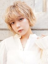 ラフィス ヘアー シーン 調布店(La fith hair scene) 【La fith】ブロンドベージュ×ショートヘア