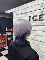 アイスキャンディー(Ice Candy)&nbsp;ホワイトウルフ＆襟足パープルデザイン！