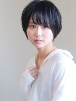 ロンドプランタン 恵比寿(Lond Printemps)&nbsp;【Lond佐野】大人かわいい黒髪ショートオフィスヘア暗髪耳かけ