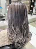 シルバー×グラデーション