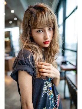 ケアリー 武蔵小杉(Carelly) 大人かわいい前髪セシルカットココアブラウンフリンジウェーブ