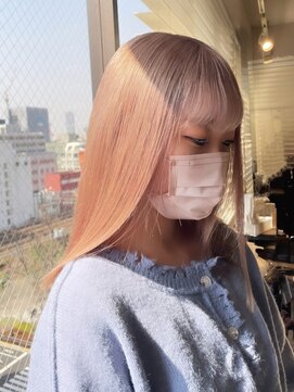 ベレーザ 渋谷(BELEZA) ba497_ニュアンスカラーベビーバングショコラベージュボブルフ