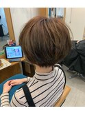 韓国スタイル/艶髪/ショートボブ/髪質改善縮毛矯正/香椎/千早